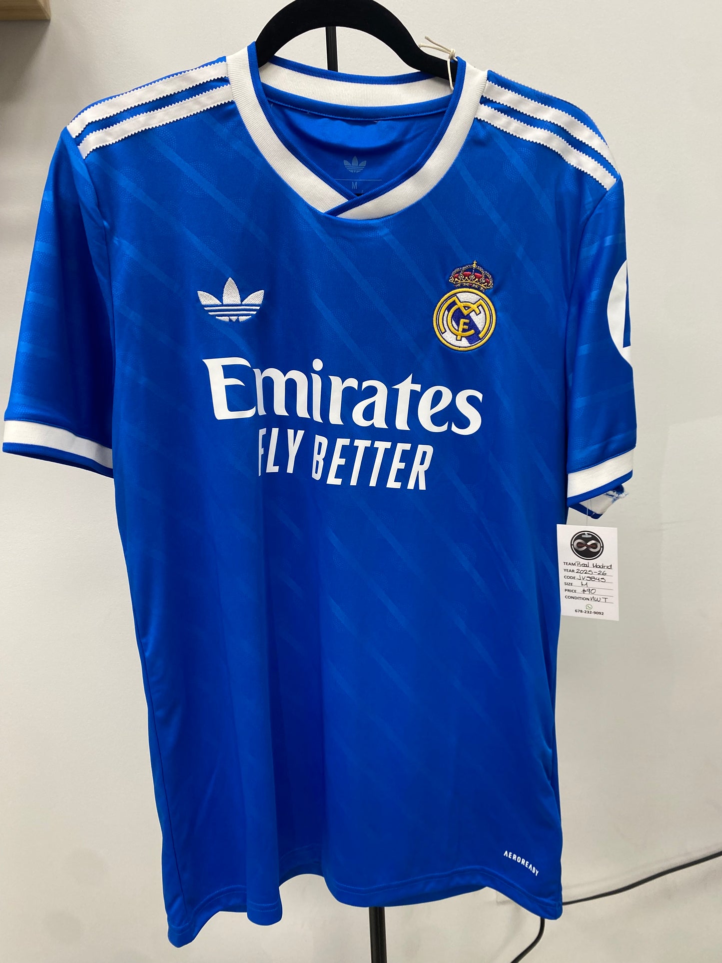 2025-26 Real Madrid Third Jersey / Medium / New