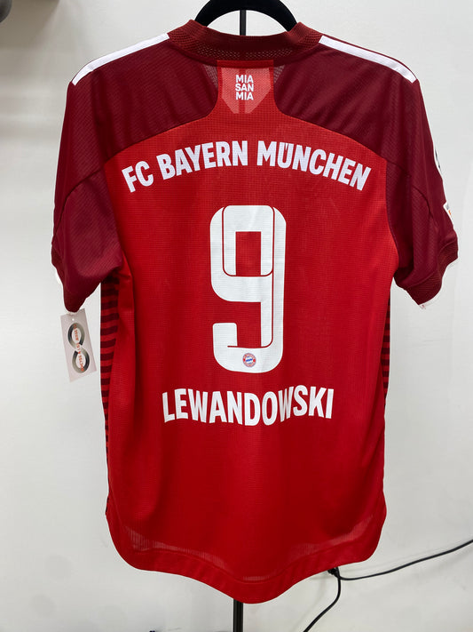 2021-22 Bayern München 9 Lewandoski Home Jersey / Medium / New