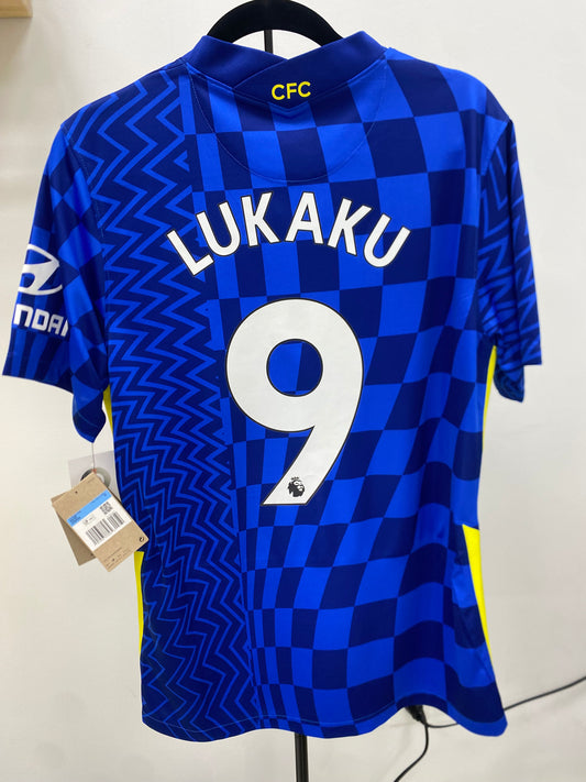 2021-22 Chelsea FC 9 Lukaku Home Jersey / Medium / New
