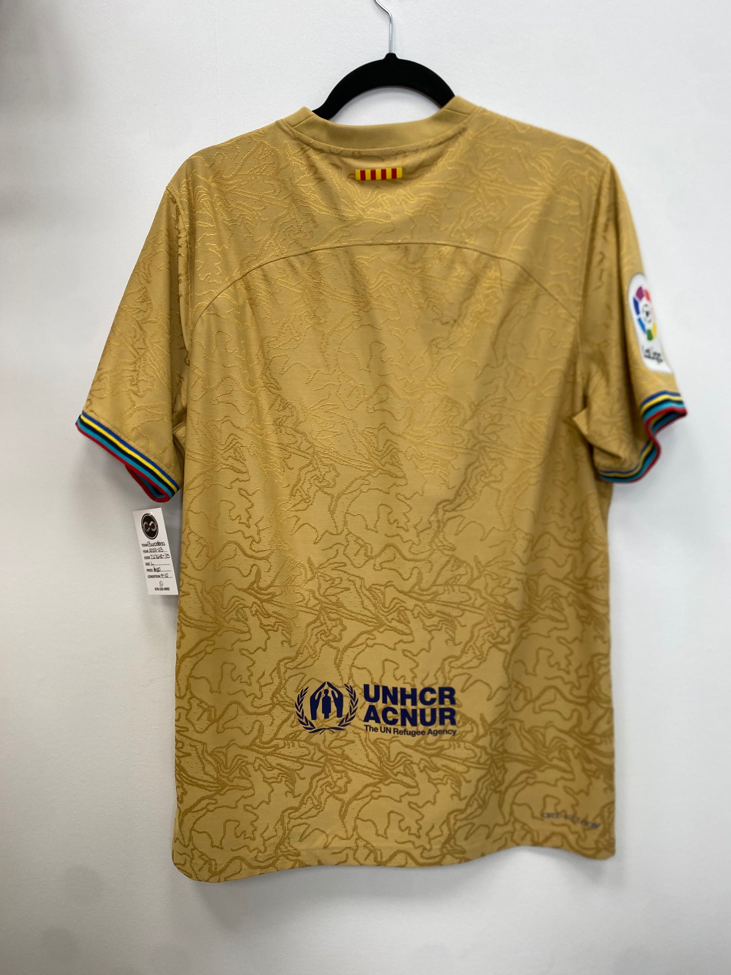 2022-23 FC Barcelona Away Jersey / Large / 9/10
