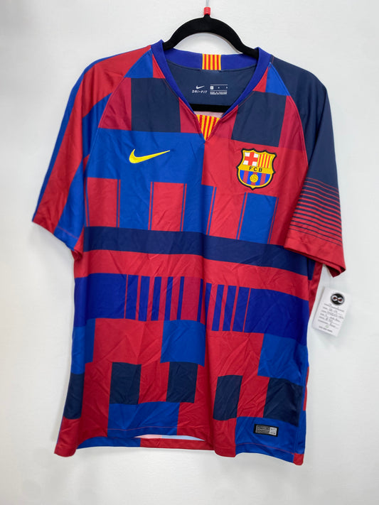 2018-19 FC Barcelona Pre-Match Jersey / Large / New