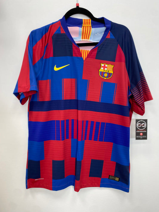2018 FC Barcelona Player Version  Pre-Match Jersey / Large / 10/10