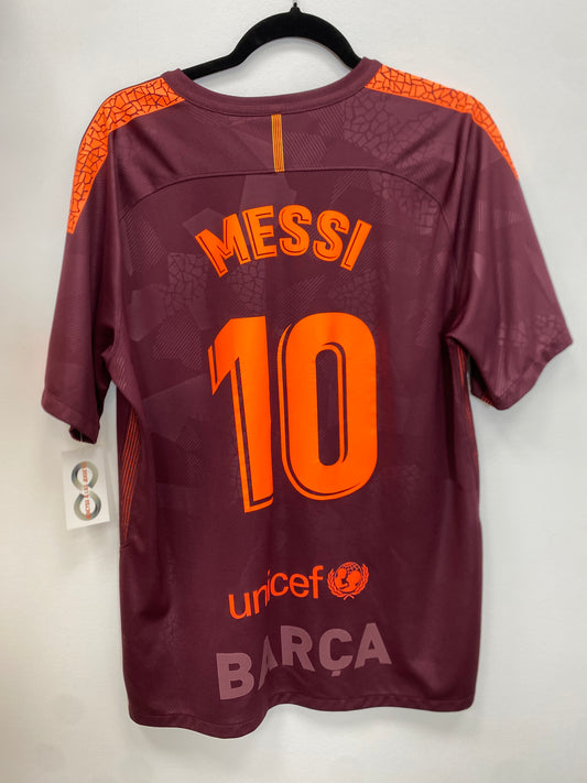 2017-18 FC Barcelona 10 Messi Third Jersey / Large / New