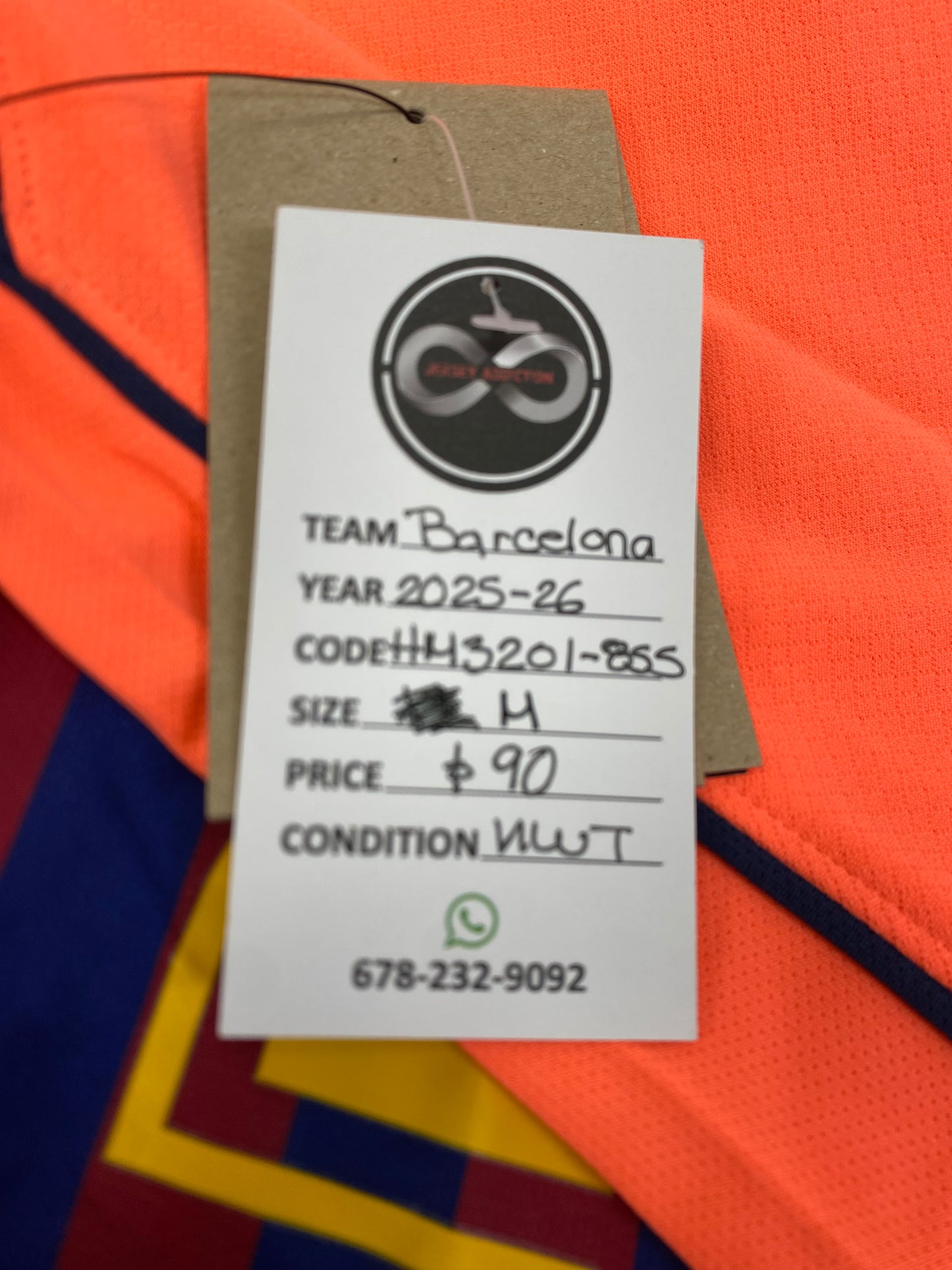 2025-26 FC Barcelona Third Jersey / Medium / New