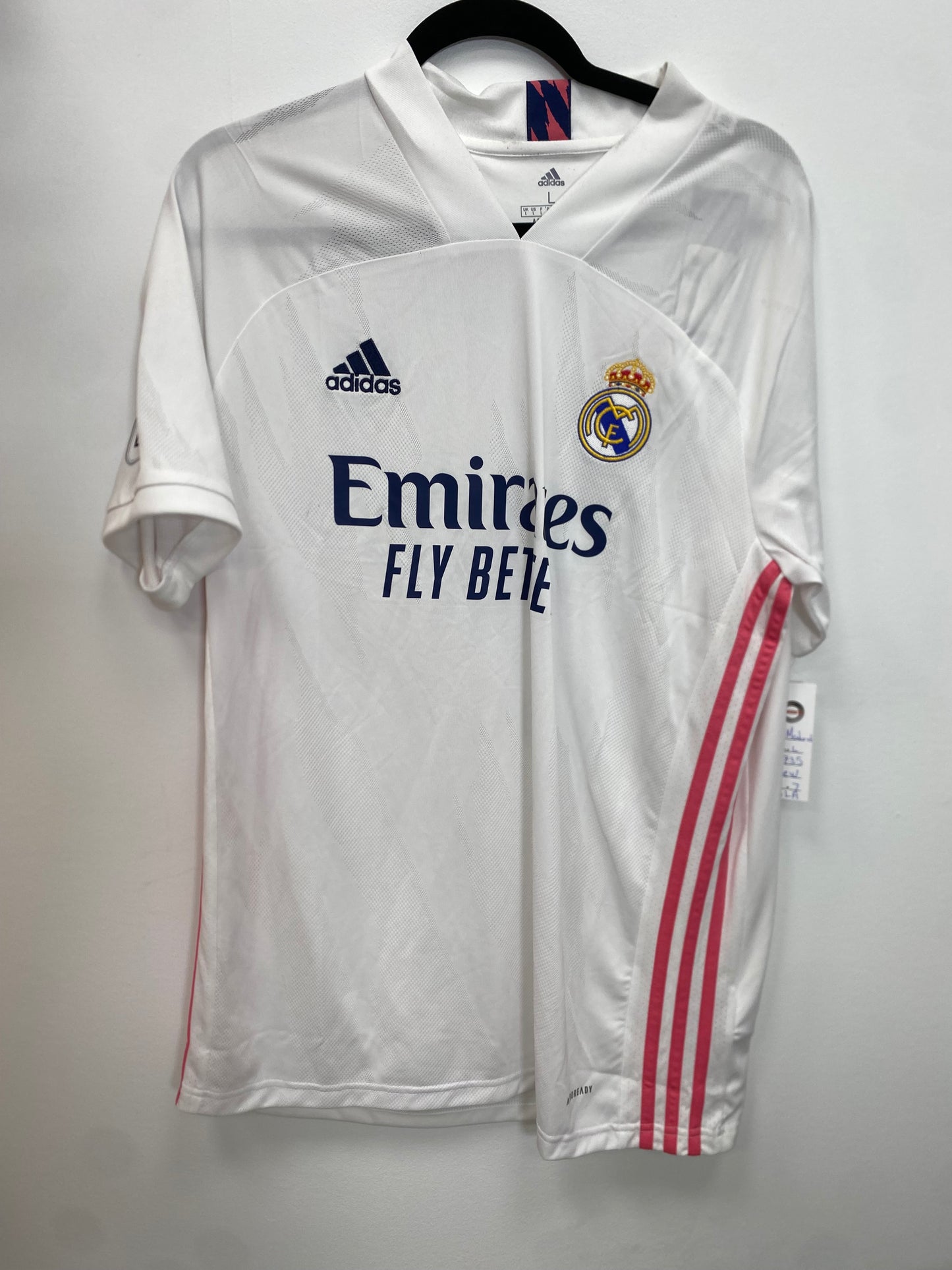 2020-21 Real Madrid Ayala 7 Home Jersey / Large / New