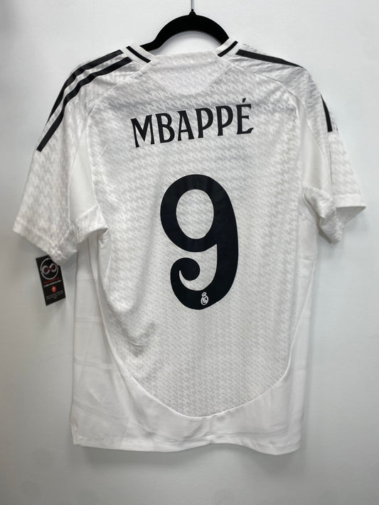 2024-25 Real Madrid 9 Mbappe Home Jersey / Large / 10/10
