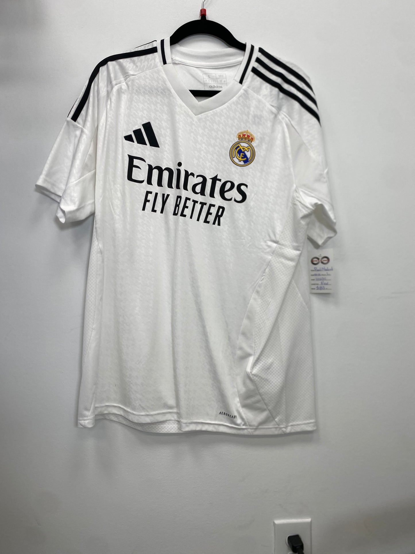 2024-25 Real Madrid Home Jersey / Large / New