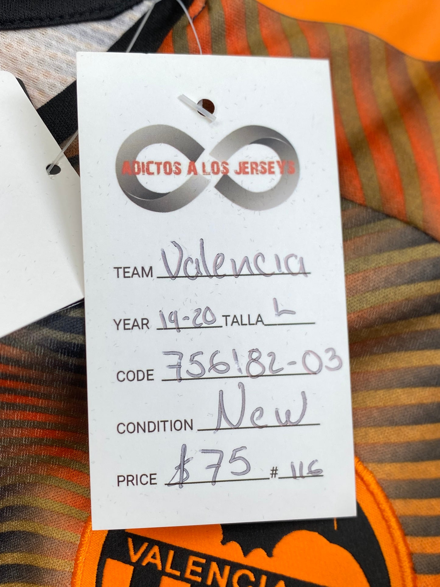 2019-20 Valencia CF Away Jersey / Large / New