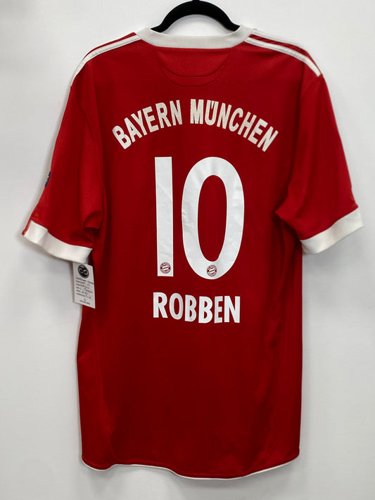 2009-10 Bayern München 10 Robben Home Jersey / Large / 9/10