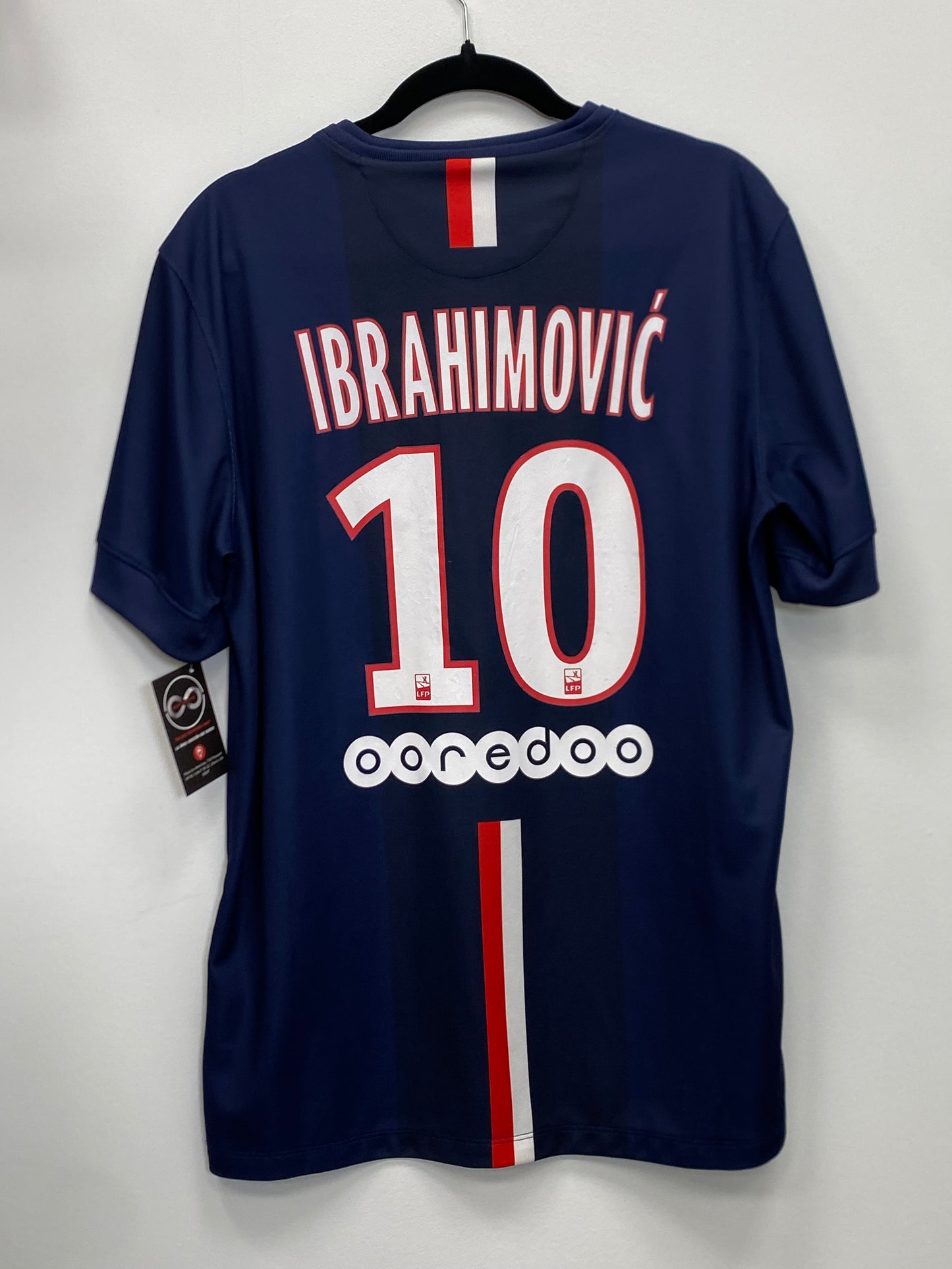 2014-15 Paris Saint-Germain Ibrahimović 10 Home Jersey / Large / 10/10