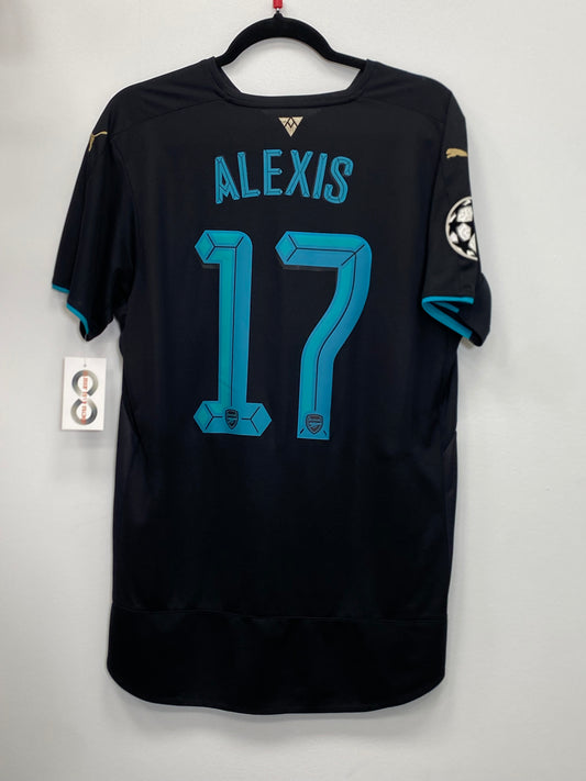 2015-16 Arsenal FC Alexic 17 Third Jersey / Large / 8/10