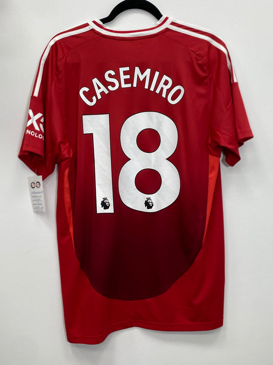 2024-25 Manchester United Casemiro 18 Home Jersey / Large / New