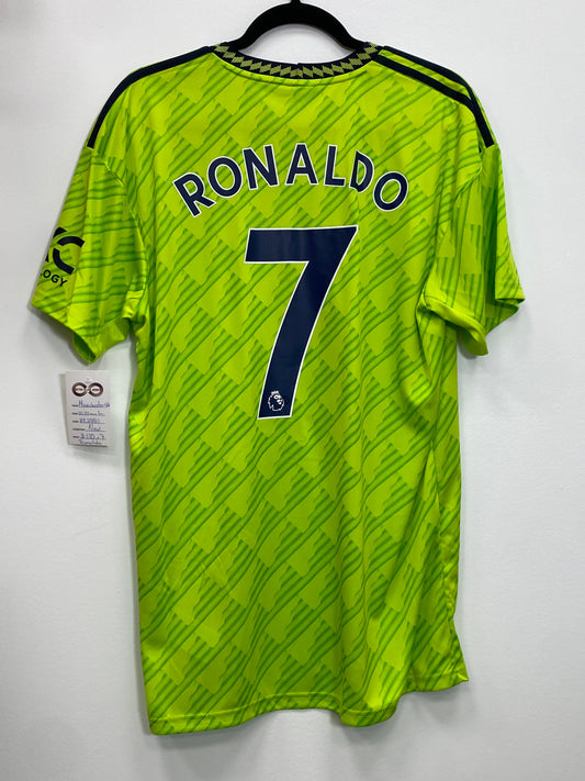 2022-23 Manchester United 7 Ronaldo Third Jersey / Large / New