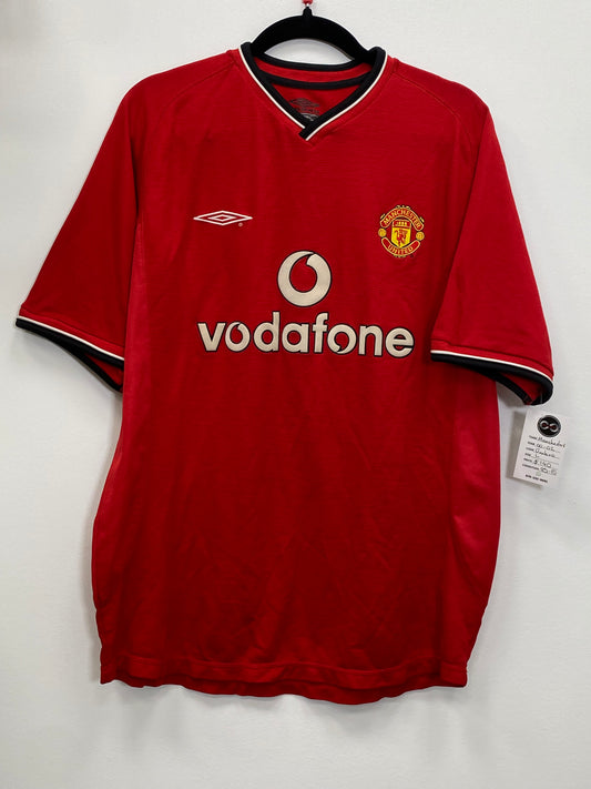 2000-01 Manchester United Home Jersey / Large / 9.5/10