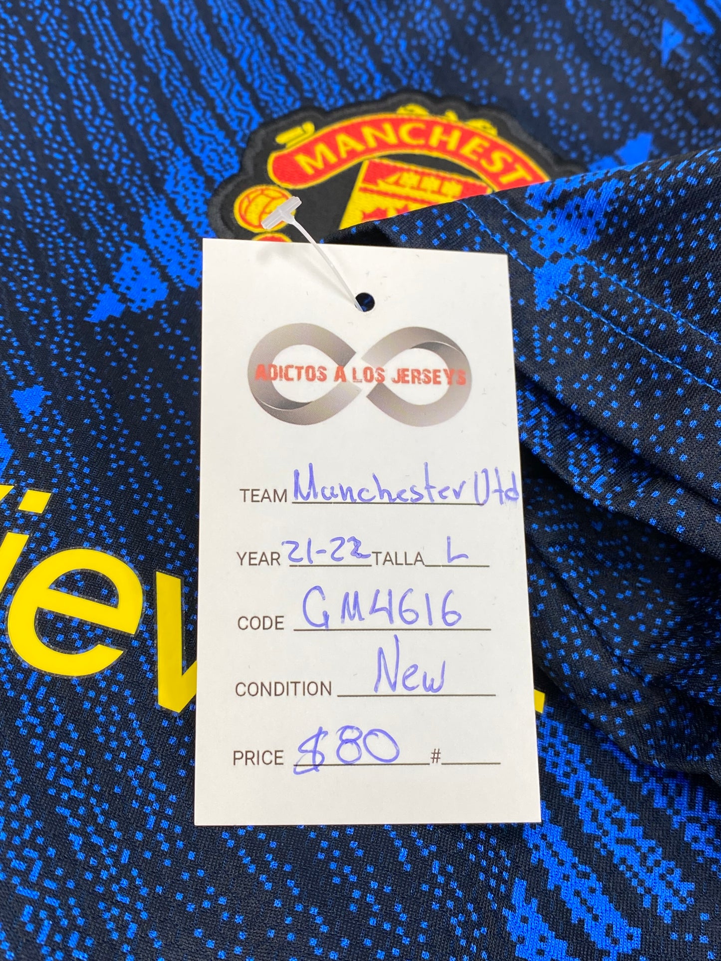 2021-22 Manchester United Third Jersey / Large / New