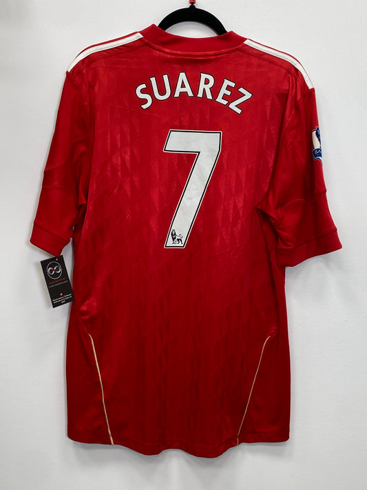 2011-12 Liverpool FC Suarez 7 Home Jersey / Large / 8/10