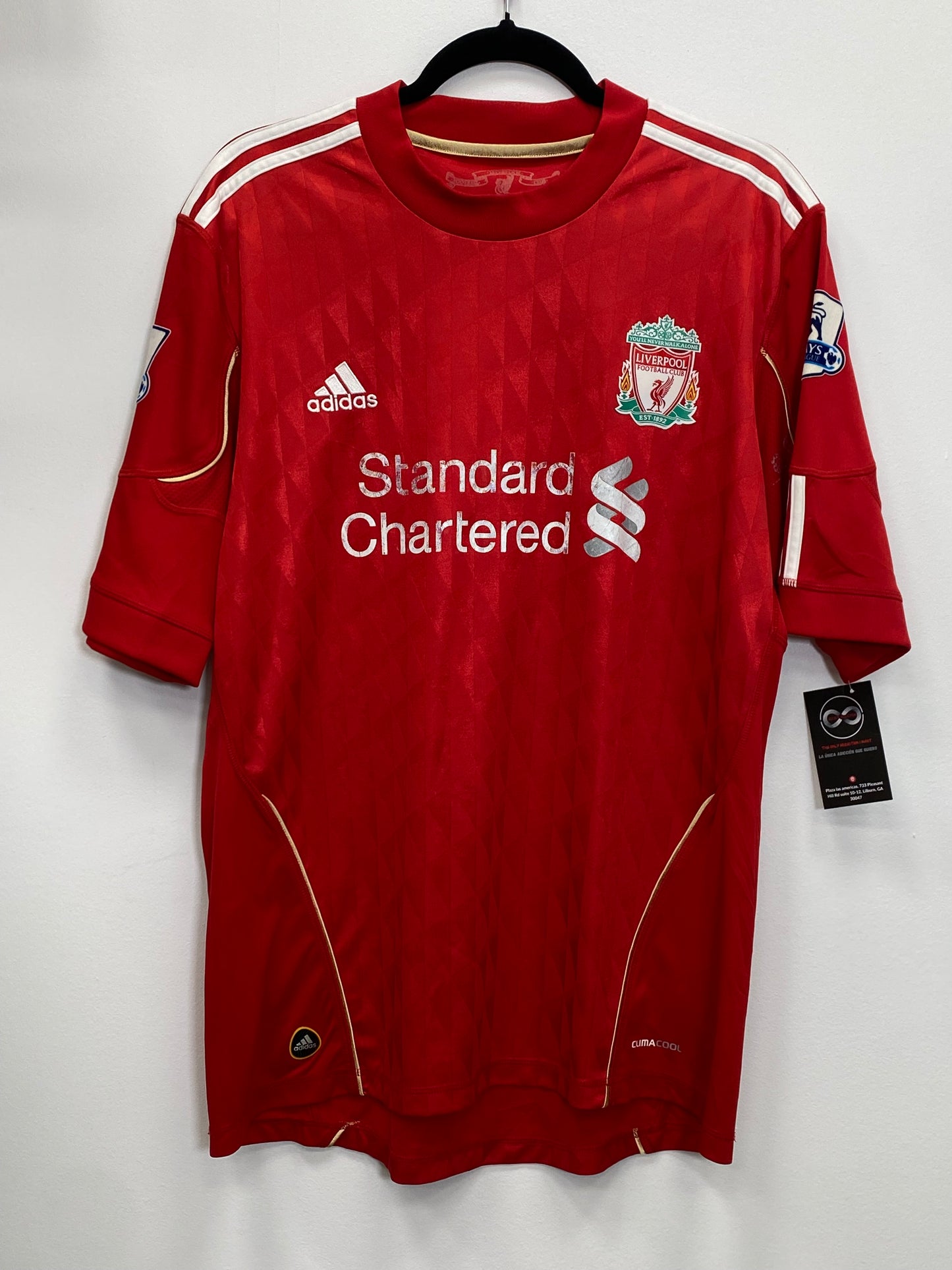 2011-12 Liverpool FC Suarez 7 Home Jersey / Large / 8/10