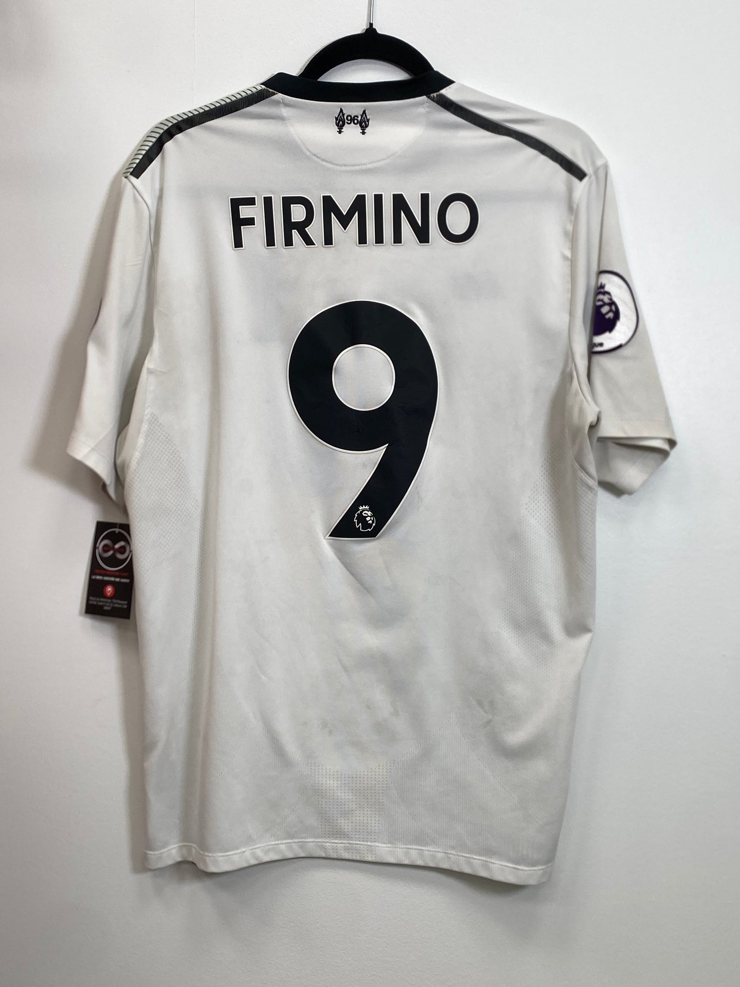 2017-18 Liverpool FC Firmino 9 Away Jersey / Large / 9/10