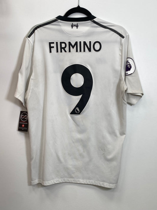 2017-18 Liverpool FC Firmino 9 Away Jersey / Large / 9/10