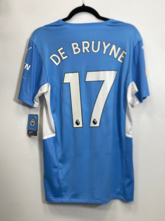 2020-21 Manchester City Player Version De Bruyne 17 Home Jersey / Large / New