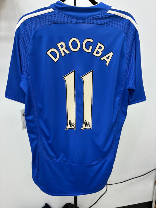 2008-09 Chelsea FC 11 Drogba Home Jersey / Medium / 9/10
