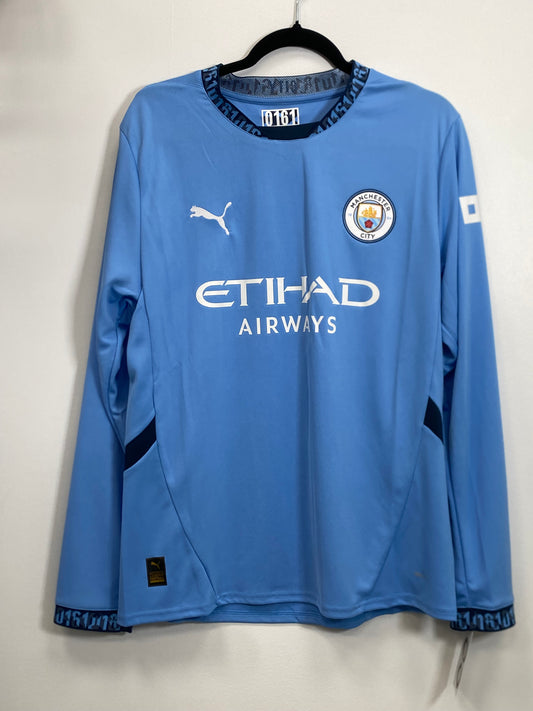 2024-25 Manchester City Home Jersey / Large / New