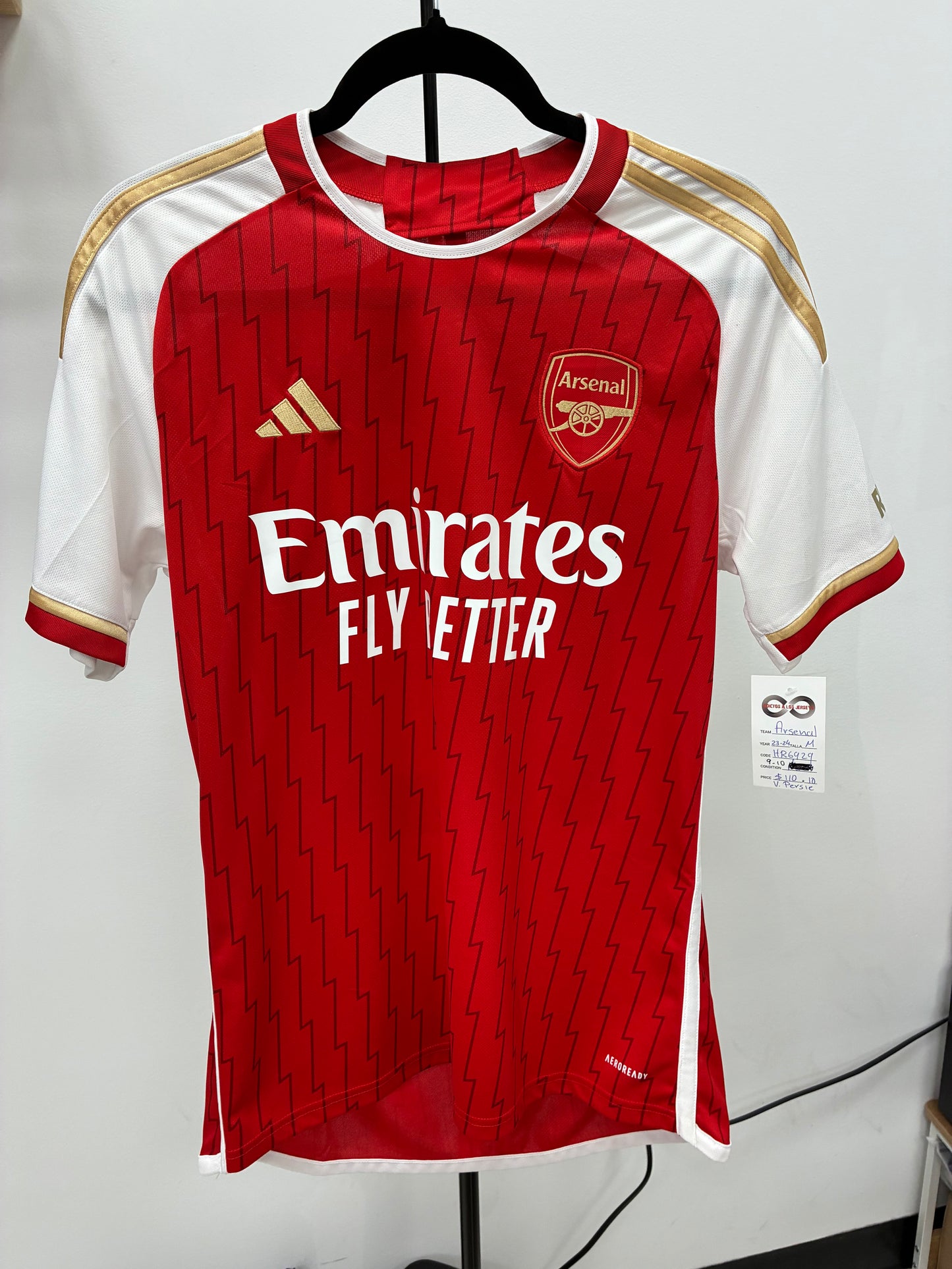2023-24 Arsenal 10 V.Persie Home Jersey / Medium / 9/10