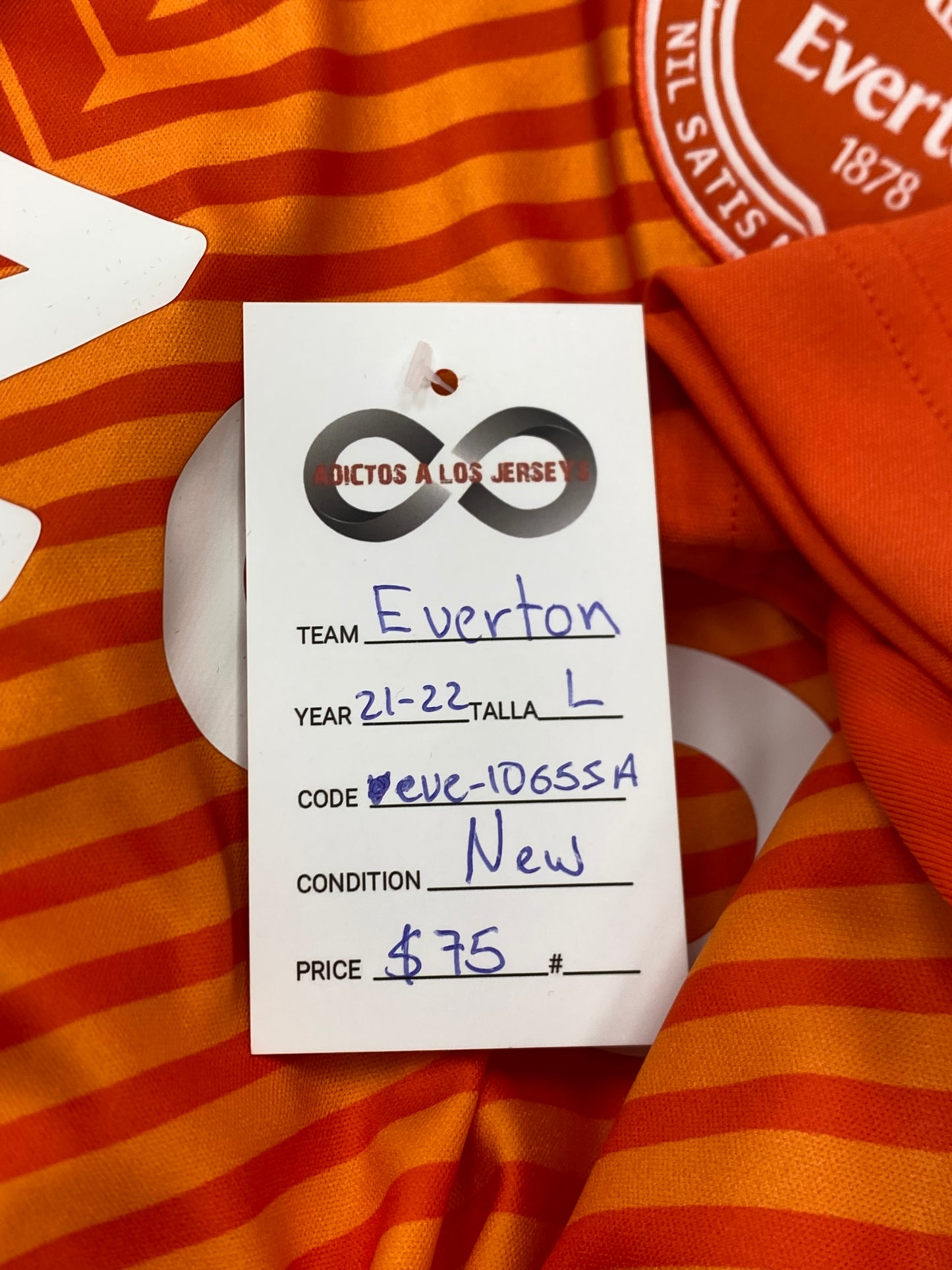 2021-22 Everton GK Third Jersey / Large / New