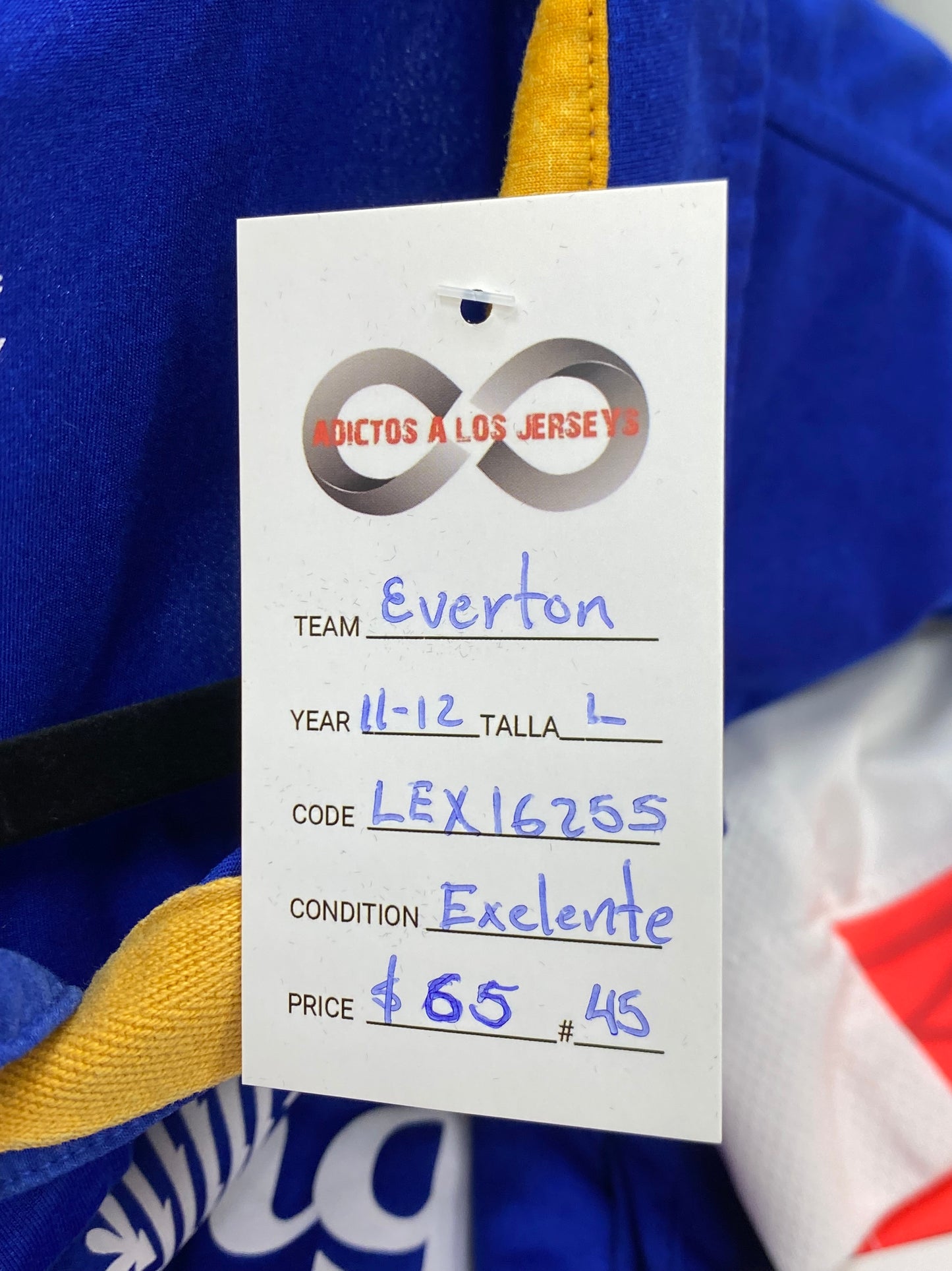2011-12 Everton FC Home Jersey / Large / Excellet