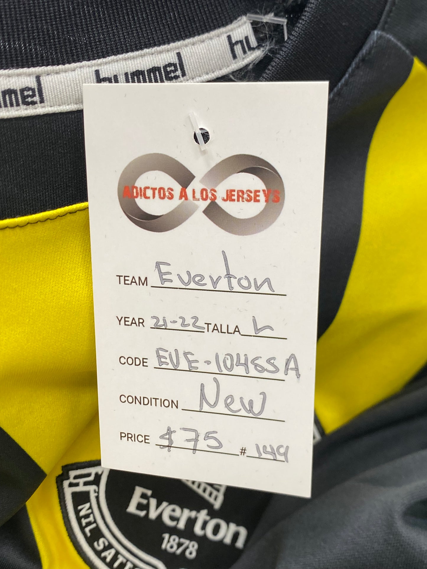 2021-22 Everton FC GK Jersey / Large / New