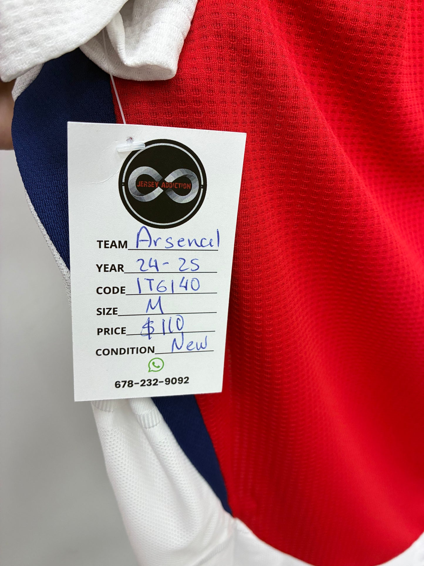 2024-25 Arsenal Home Jersey / Medium / New