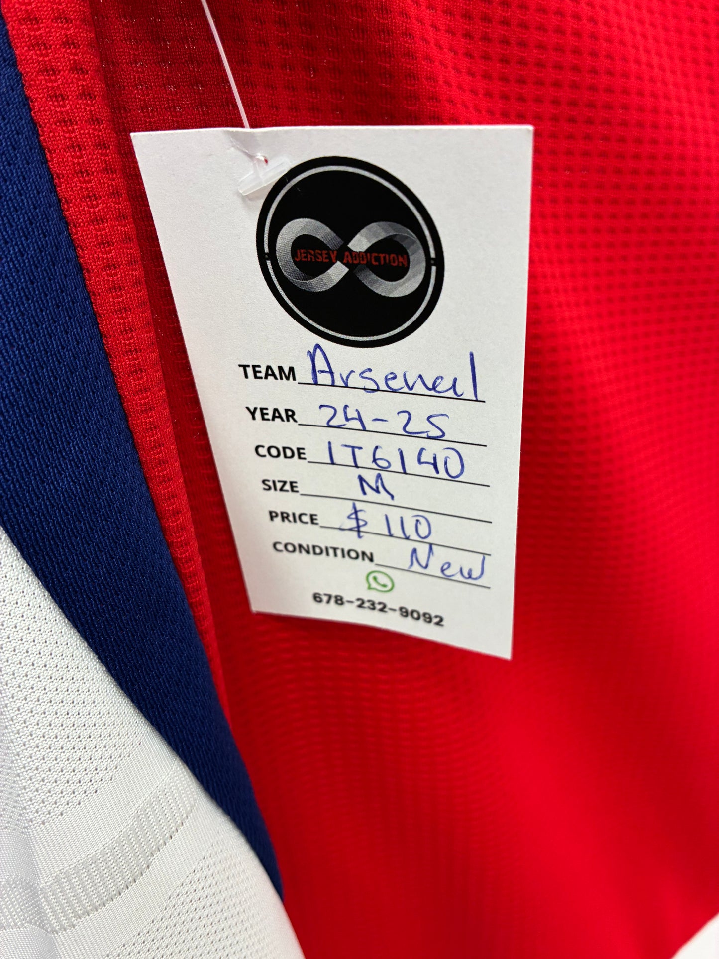 2024-25 Arsenal Home Jersey / Medium / New
