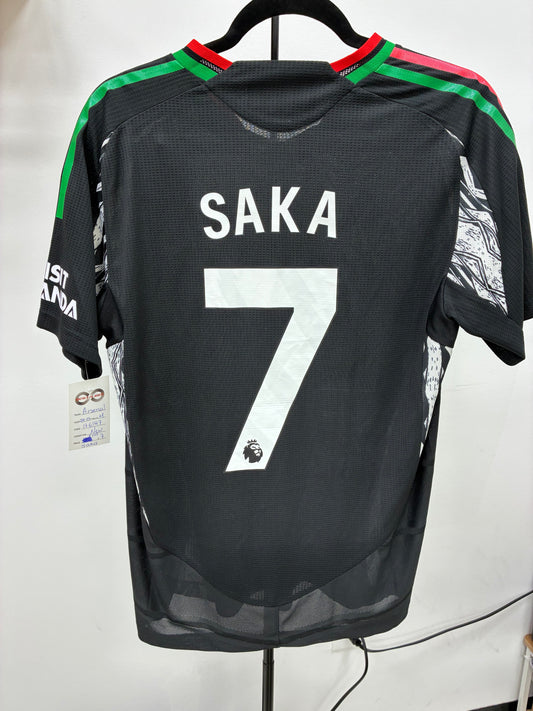 2024-25 Arsenal 7 Saka Away Jersey / Medium / New