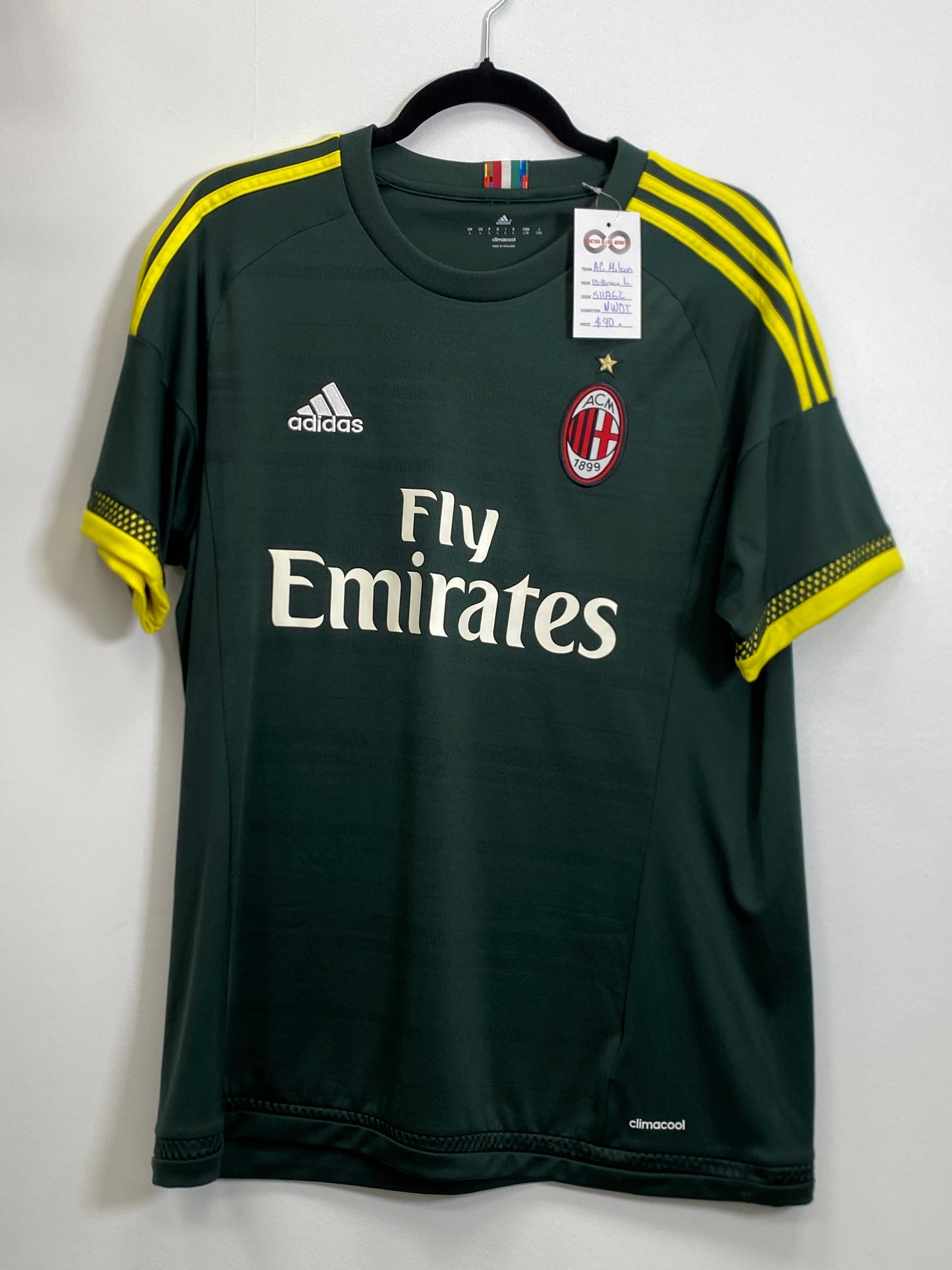 2015-16 AC Milan Third Jersey / Large / New