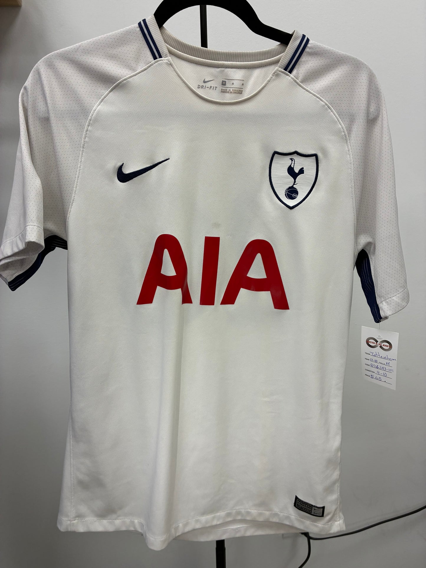 2017-18 Tottenham Hotspur Home Jersey / Medium / 9/10