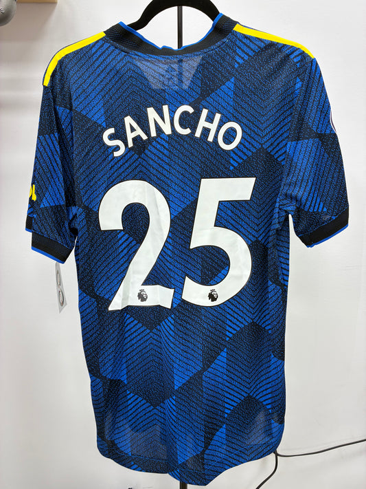 2021-22 Manchester United Jadon Sancho 25 Third Jersey