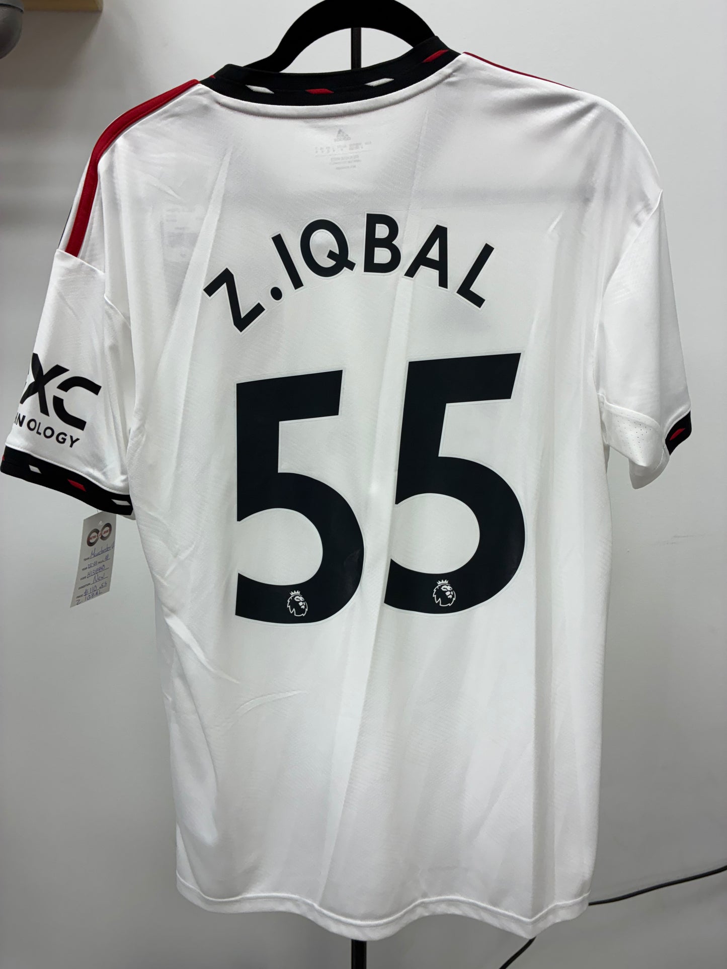 2022-23 Manchester United 55 Z.Iqbal Away Jersey / Medium / New