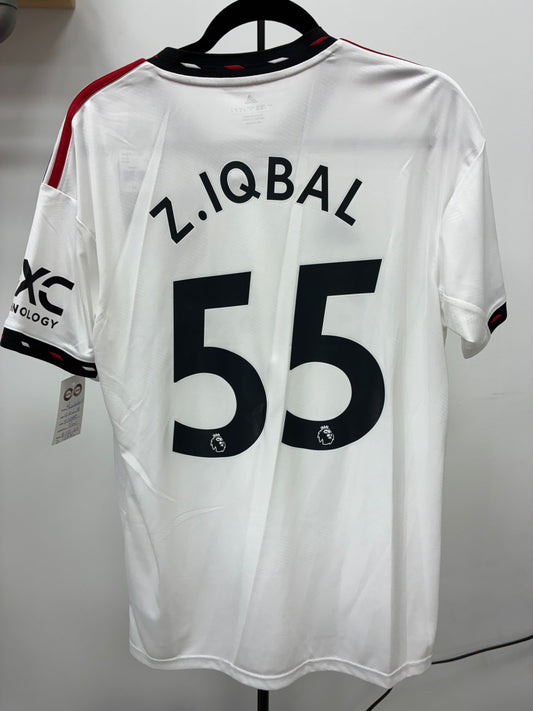2022-23 Manchester United 55 Z.Iqbal Away Jersey / Medium / New