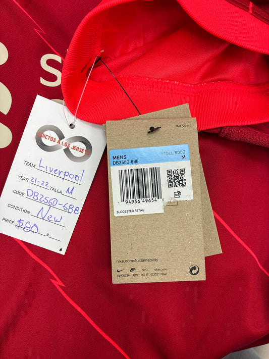 2021-22 Liverpool FC Home Jersey / Medium / New