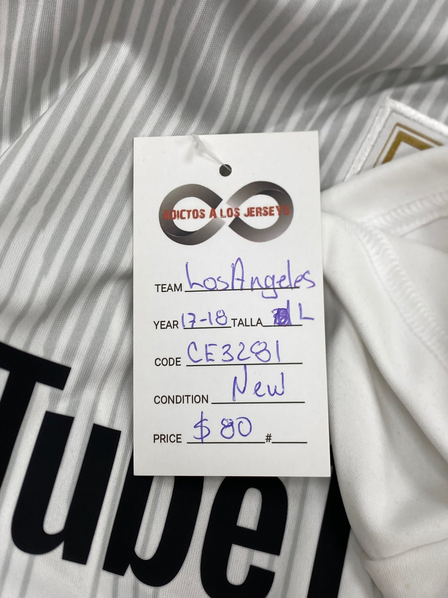 2017-18 LAFC Away Jersey / Large / New