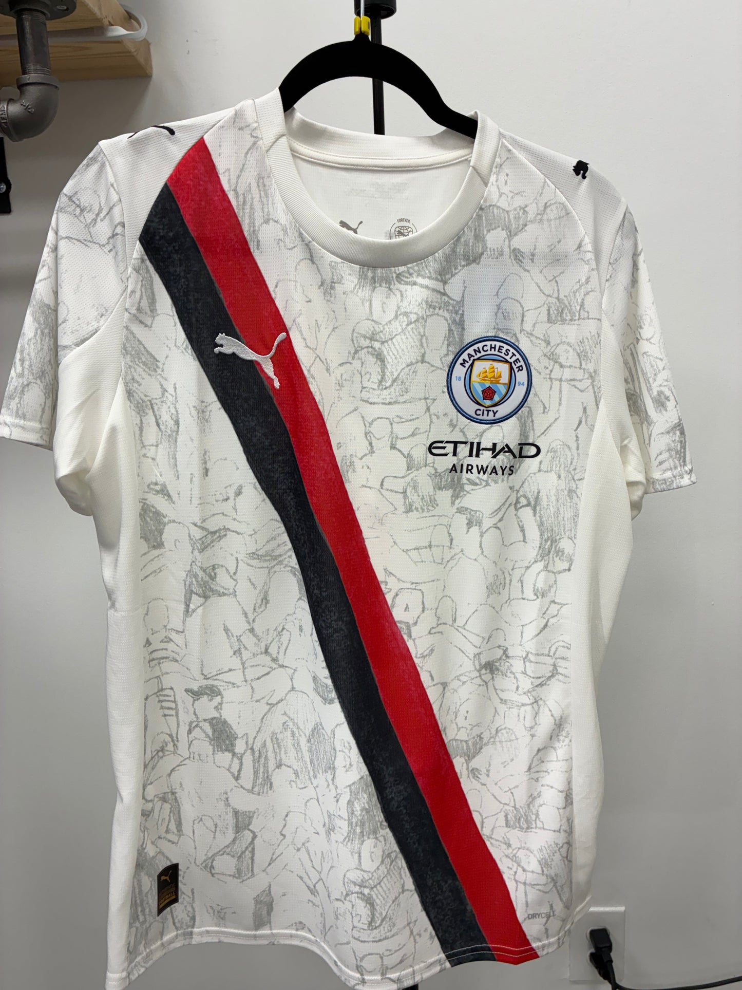 2024-25 Manchester City 9 Haaland Away Jersey / Medium / New