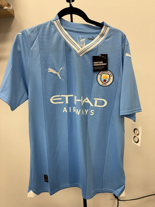 2023-24 Manchester City Home Jersey / Medium / New