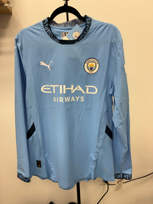 2024-25 Manchester City Player Version Home Jersey / Medium / New