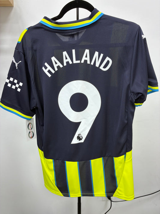 2024-25 Manchester City 9 Haaland Away Jersey / Medium / New