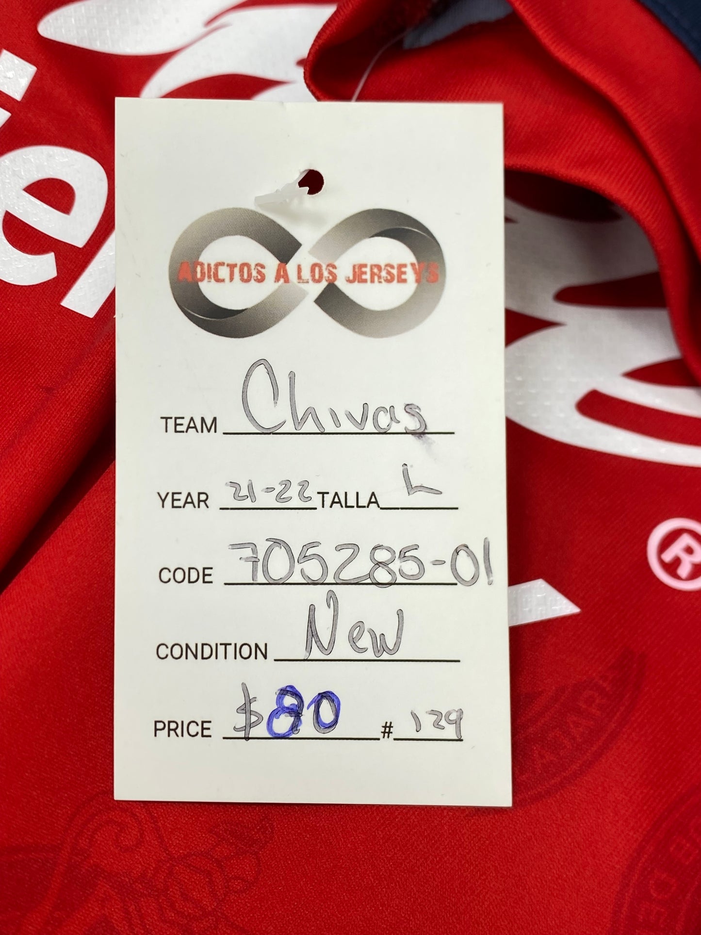 2021-22 Chivas de Guadalajara Home Jersey / Large / New