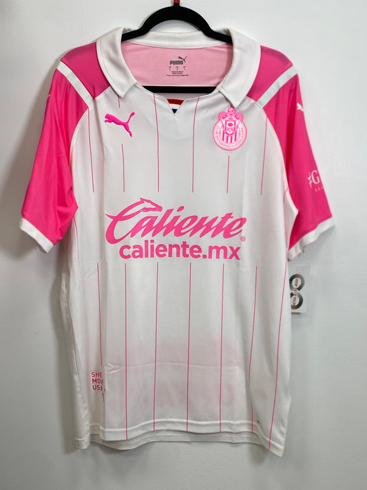 2021-22 Chivas de Guadalajara Pink Jersey / Large / New