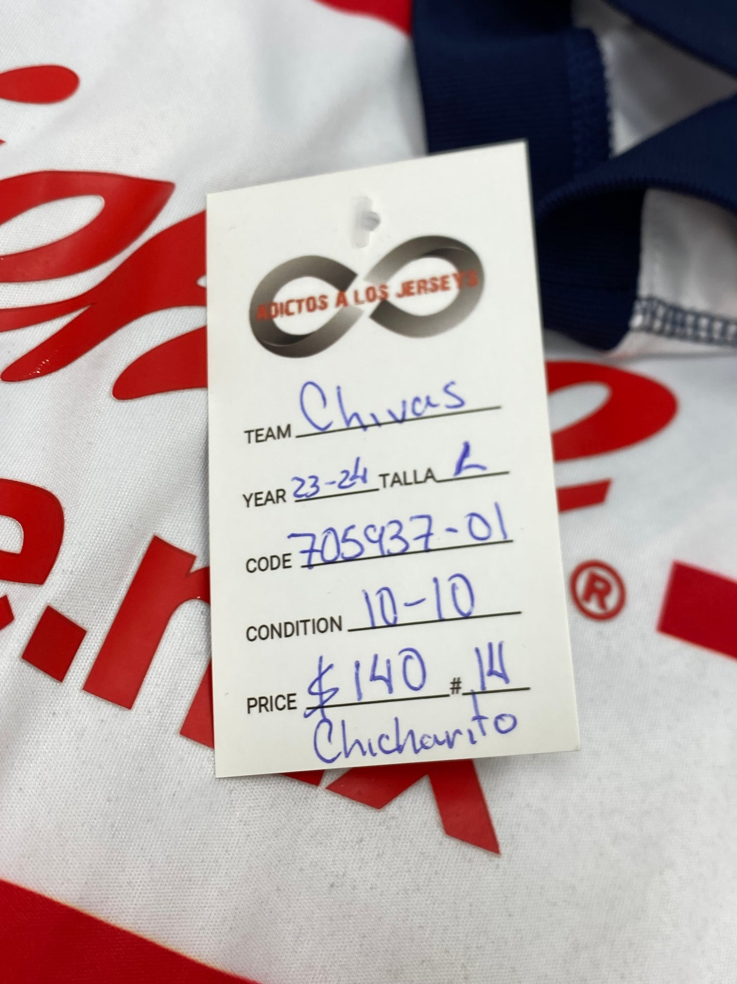 2023-24 Chivas de Guadalajara Chicharito 14 Home Jersey / Large / 10/10