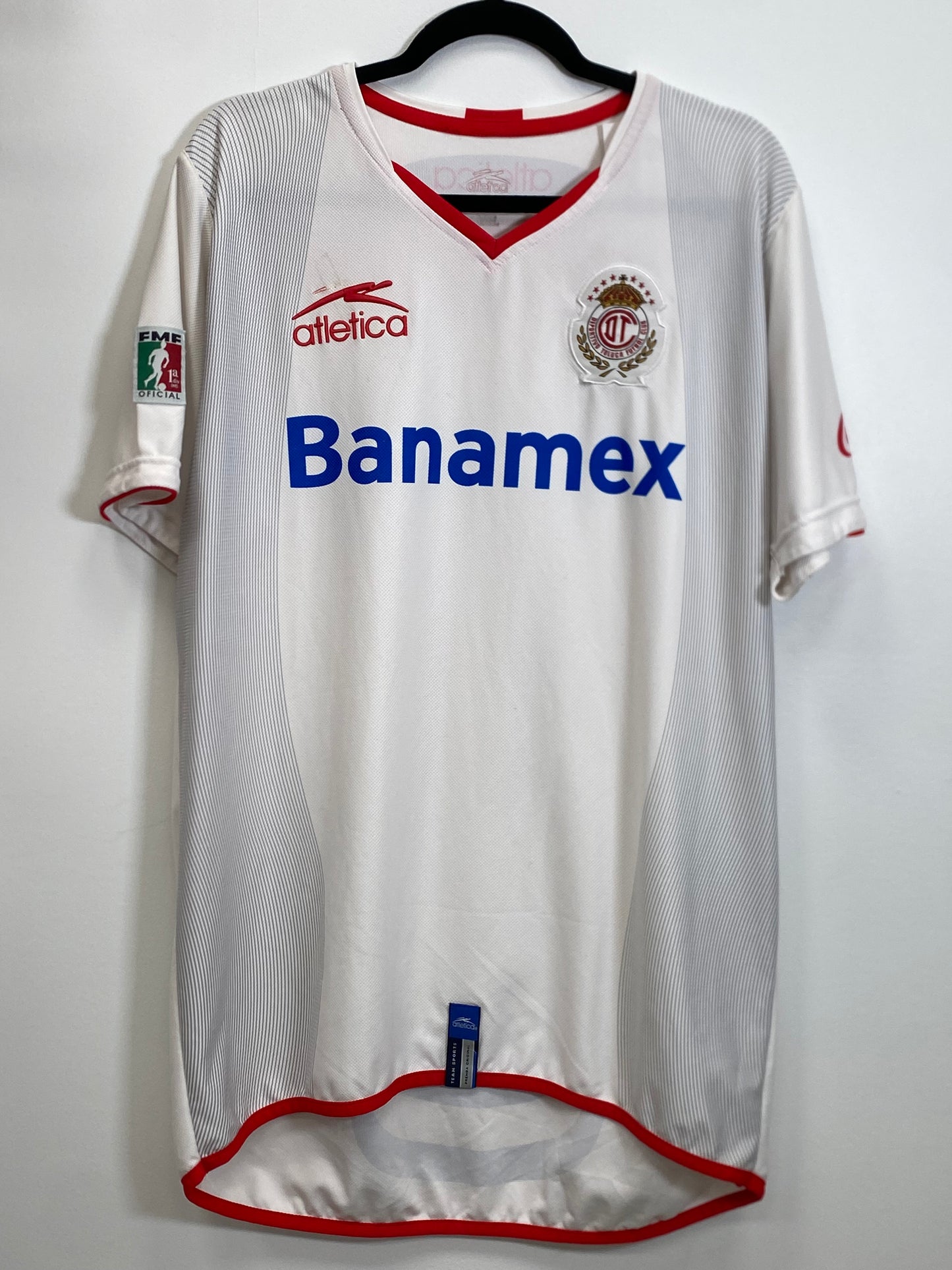 2007-08 Toluca FC Away Jersey / Large / Good