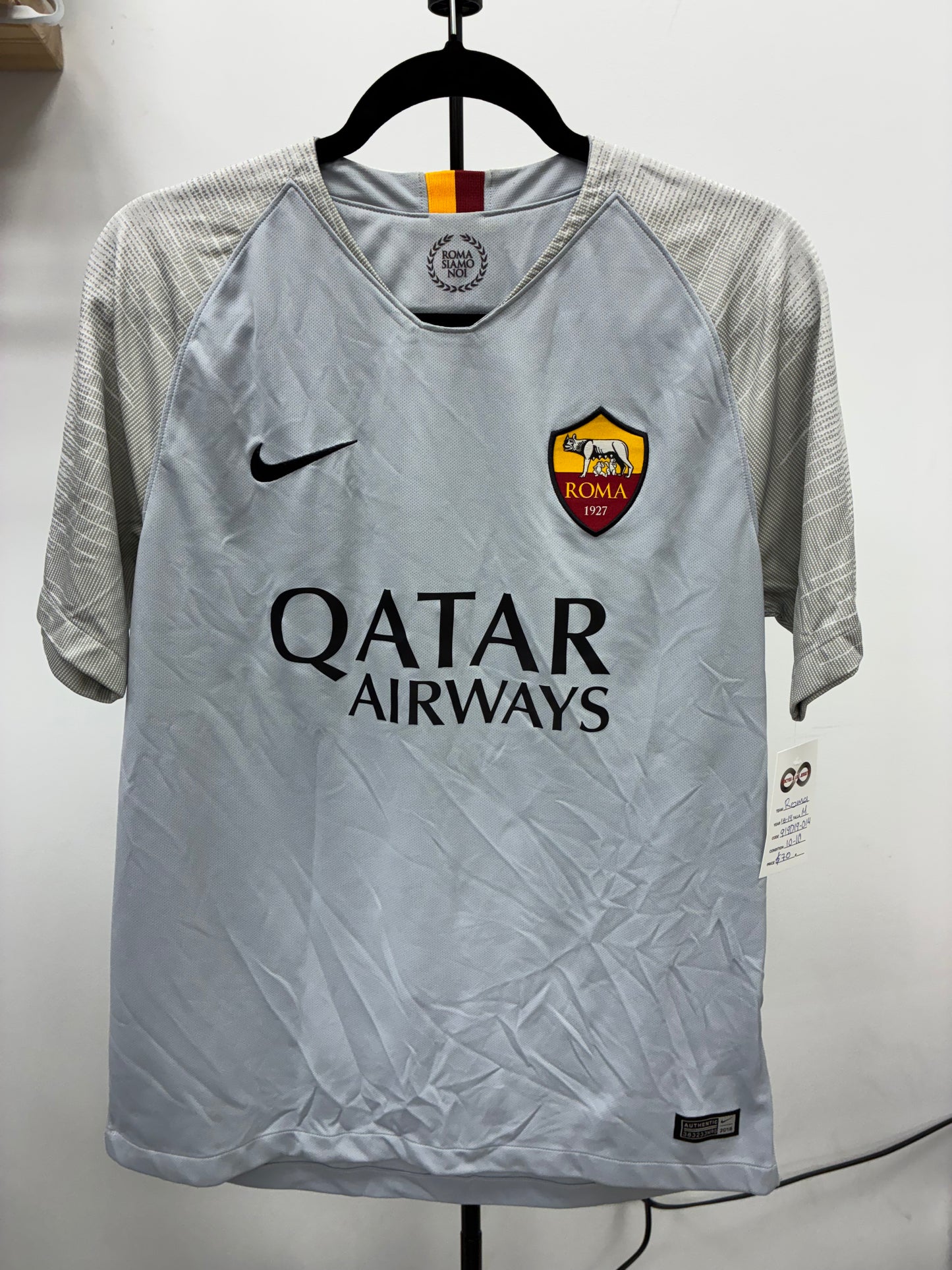 2018-19 AS Roma Away Jersey / Medium / 10/10