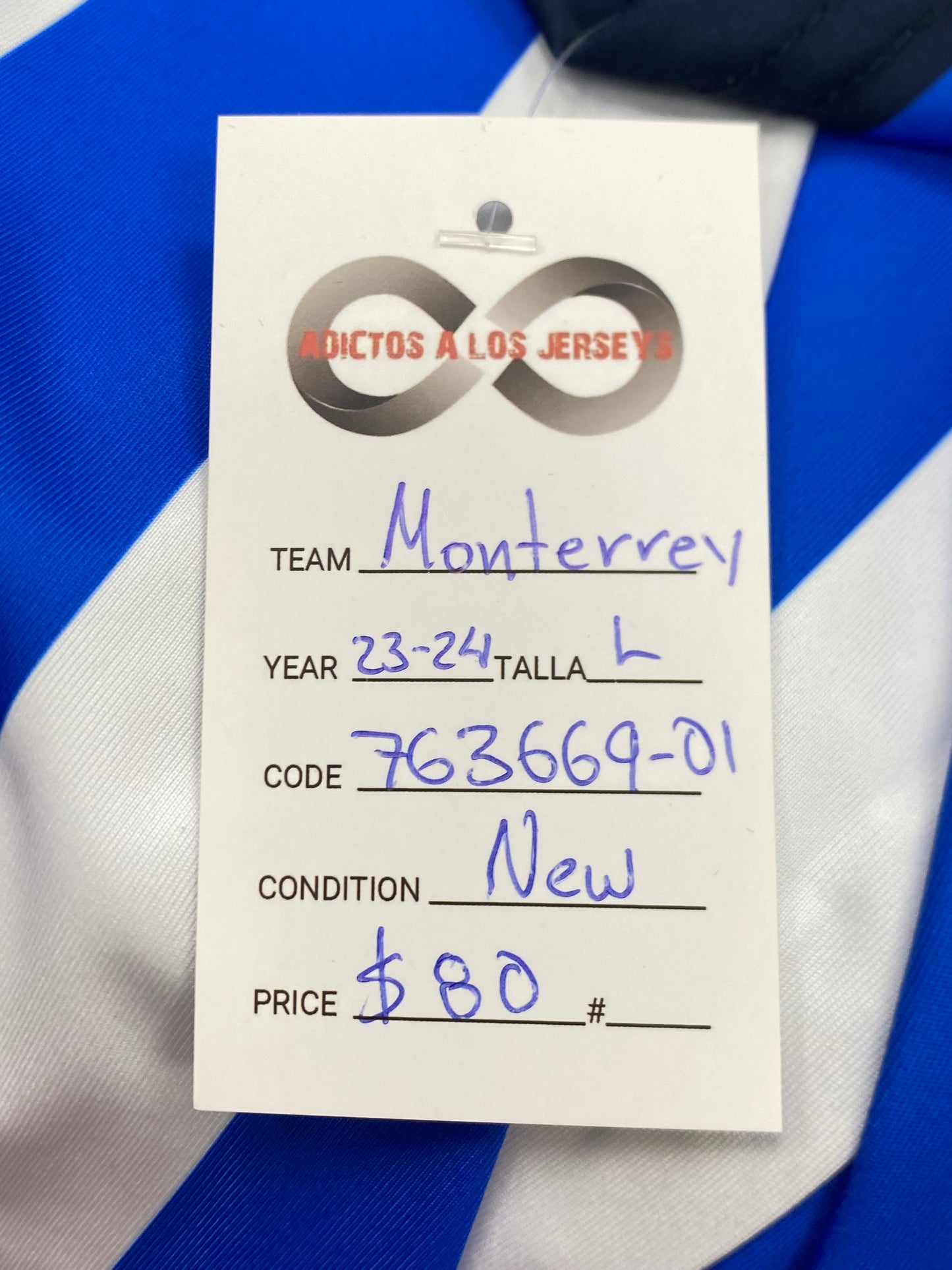 2023-24 Rayados Monterrey Home Jersey / Large / New